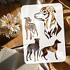 4Pcs 4 Styles PET Hollow Out Drawing Painting Stencils DIY-WH0394-0133-3