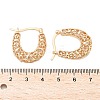 Brass Hoop Earrings for Women EJEW-G436-01G-5