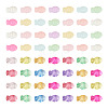 80Pcs 2 Styles Opaque Acrylic Beads OACR-TA0004-90-2