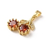 Brass Micro Pave Cubic Zirconia Pendants LS-KK-I278-01G-2