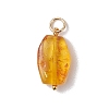 Gradient Color Natural Amber Pendants PALLOY-JF04987-3