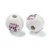 Natural Wood European Beads WOOD-F014-01F-1