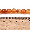 Natural Red Agate Beads Strands G-B167-A12-8mm-5