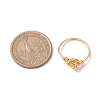 Brass Wire Wrap Finger Ring RJEW-TA00113-3