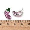 Brass Micro Pave Cubic Zirconia Stud Earrings EJEW-Q015-13P-02-3