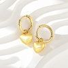 Brass Pendants Hoop Earrings EJEW-B120-08G-01-1
