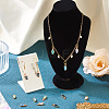 8Pcs 4 Colors Brass Micro Pave Cubic Zirconia Pendants KK-TA0002-18-8