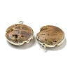 Electroplated Natural Druzy Agate Pendants G-A229-01B-2
