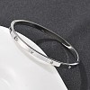 304 Stainless Steel Rhinestone Bangles for Women BJEW-Z092-05P-1
