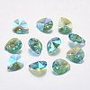 Faceted Glass Rhinestone Pendants RGLA-F053-E-202PS-1