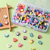 160Pcs 8 Style Handmade Polymer Clay Beads CLAY-YW0001-72-6