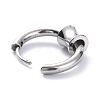 Non-Tarnish 304 Stainless Steel Hoop Earrings STAS-B030-03D-2