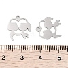 316 Surgical Stainless Steel Charms STAS-C096-09B-P-3