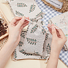 2 Patterns Polycotton(Polyester Cotton) Packing Pouches Drawstring Bags ABAG-PH0001-02-5