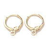 Rack Plating Brass Hoop Earring Settings KK-F090-14LG-1