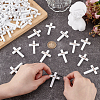 100Pcs 10 Styles Wooden Pendants WOOD-GA0001-93A-3
