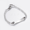 Tarnish Resistant 304 Stainless Steel Link Bracelets BJEW-H572-01P-3