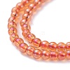 Electroplate Glass Beads Strands EGLA-K014-A-FR03-4