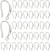40Pcs Brass Earring Hooks KK-SC0006-18S-1