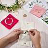 3Pcs 3 Colors Folding Velvet Jewelry Storage Bags for Earrings Rings Bracelets ABAG-CN0001-69B-3