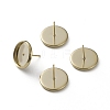 Brass Stud Earring Settings KK-L205-13G-C-2