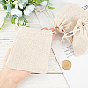 Gorgecraft Flax Cloth Blank DIY Craft Drawstring ABAG-GF0001-06B-3