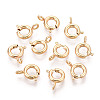 Brass Spring Ring Clasps X-KK-Q669-33G-1
