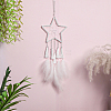 5 Styles Iron Star Ring for DIY Woven Net/Web with Feather IFIN-GF0001-67B-7