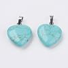 Synthetic Turquoise Pendants G-G956-B09-FF-2
