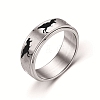 Rotating 201 Stainless Steel Anxiety Relief Rings for Women Men RJEW-H230-36D-P01-1