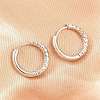 Brass Huggie Hoop Earrings KK-CBA8A92-04P-1
