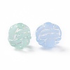 Transparent Frosted Acrylic Beads OACR-P013-36M-2
