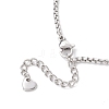 304 Stainless Steel Cable Chain & Venetian Chain & Rolo Chain Bracelet Making AJEW-JB01441-5