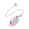 Natural Rose Quartz Dowsing Pendulum Big Pendants G-A207-02P-07-1