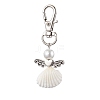 Angel Spiral Shell Pendant Decooration HJEW-JM01964-02-1