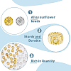 600Pcs 2 Colors Tibetan Style Alloy Beads FIND-DC0002-54-4
