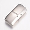 Tarnish Resistant 304 Stainless Steel Magnetic Clasps with Glue-in Ends X-STAS-G071-39P-1