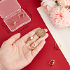 10Pcs Brass Hoop Earrings Findings FIND-BBC0002-17-3
