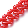 Handmade Acrylic Curb Chains AJEW-JB00555-3