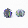 Cubic Zirconia Pointed Back Cabochons X-ZIRC-M002-5mm-010-2