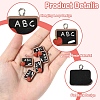 20Pcs Study Theme Opaque Resin Pendants RESI-YW0004-52-5