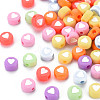 Opaque Acrylic Beads X-MACR-T027-01-1