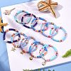 10Pcs 10 Styles Polymer Clay Heishi Beads Stretch Bracelets Sets BJEW-JB05922-8