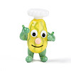 Handmade Lampwork Cartoon Chef Display Decorations LAMP-T025-12D-1