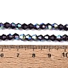 AB Color Plated Transparent Glass Beads Strands GLAA-G127-01-02T-2