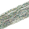 Electroplate Glass Beads Strands EGLA-Q112-D03-1