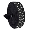 25 Yards Polyester Star Print Grosgrain Ribbon OCOR-PH0004-09-7