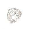 Brass Open Cuff Ring Settings KK-G518-08P-01-1