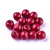 Dyed Natural Wood Beads WOOD-Q006-14mm-01-LF-1