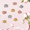 9Pcs 9 Styles Brass Box Clasps KK-DC0002-94-4